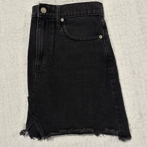 Dark Wash Denim Mini Skirt